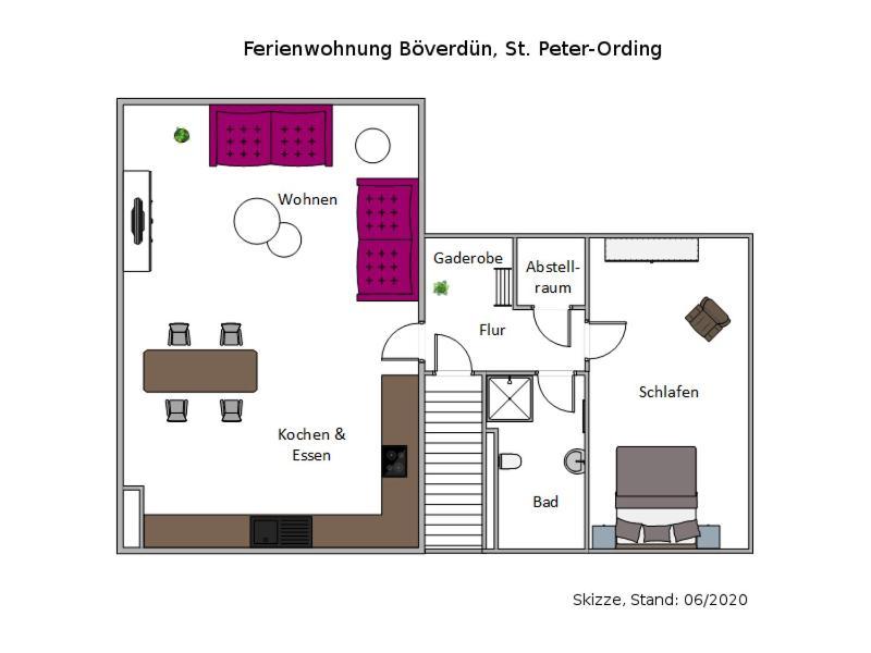 Ferienwohnung Boeverduen Sankt Peter-Ording Exterior foto